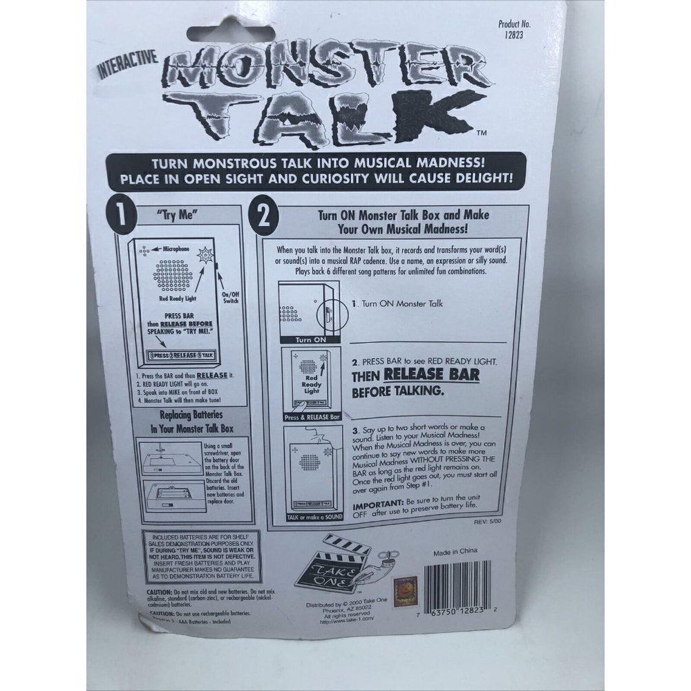 Vintage-Halloween Monster Talk 2000 interactive - Picture 7 of 10
